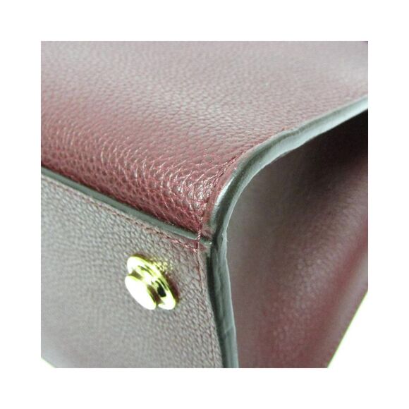 Pre Loved Louis Vuitton Lockme II Handbag BurgundyBlack Women - Picture 5 of 8